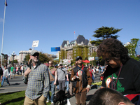 People at Migration march